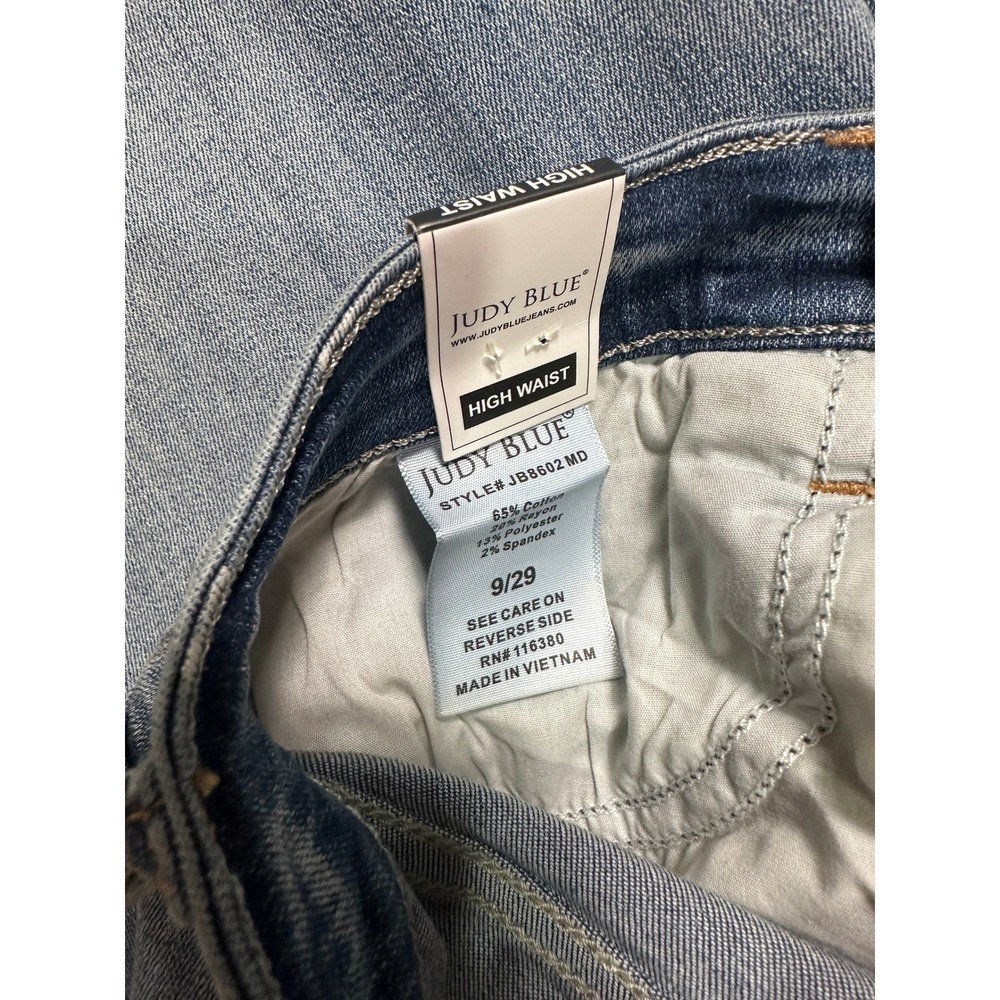 NWT Judy Blue High Waist Straight Leg Jeans sz 9/29 - Picture 4 of 5